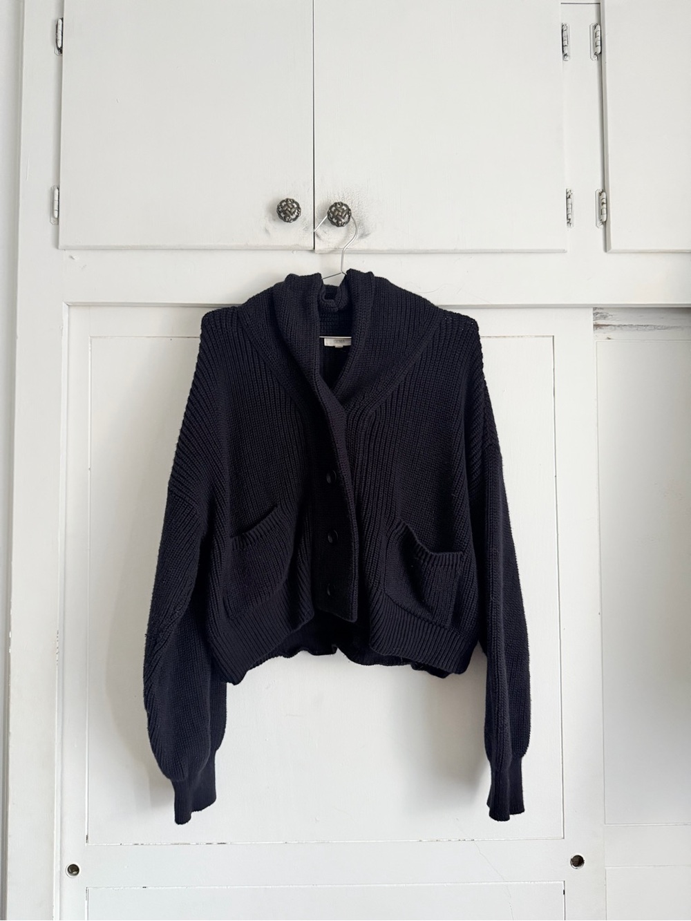 OZMA Sloan Cardigan Organic Tanguis Cotton - Navy
